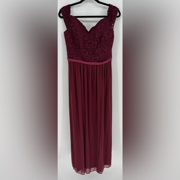 off the shoulder wine bridesmaid dress 2025 Wine V-Neck Burgundy Chiffon Bridesmaid Dresses Burgundy / 14